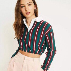 Urban Outfitters UO Rugby Striped Cropped Top
